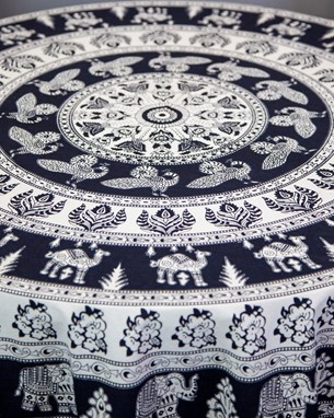 Elephant Mandala Tablecloth