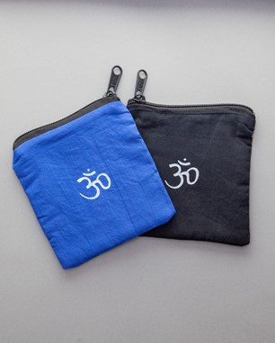 Cotton Om Bag With Zipper