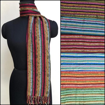 Reversible Scarf On Stripe