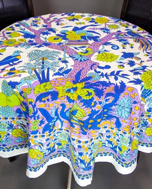 Wholesale handmade Round 72" Tree Of Life Tablecloth