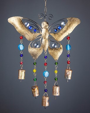 Beaded Butterfly Chime