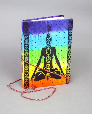 Handmade Cotton 7 Chakra Writing Journal from India