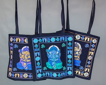 Cotton Shopping Bag W/ Ganesh