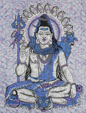 Shiva Batik Tapestry