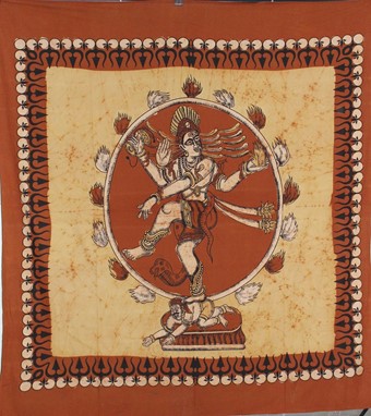 Wax Batik Shiva Tapestry