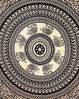 Elephant Mandala Tapestry