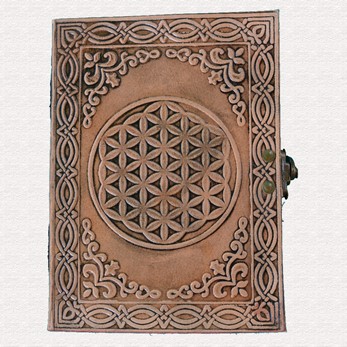 Wholesale Leather Flower Of Life Journal with Latch from India Arts