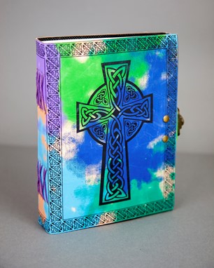 Tie Dye Celtic Cross Journal