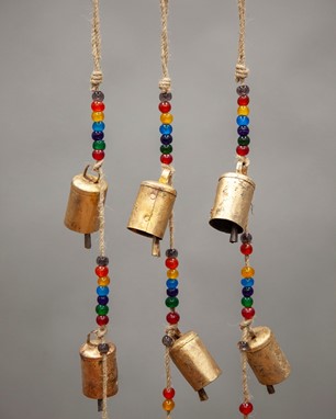 Wholesale 7 Chakra Beaded Chime On Jute Strand