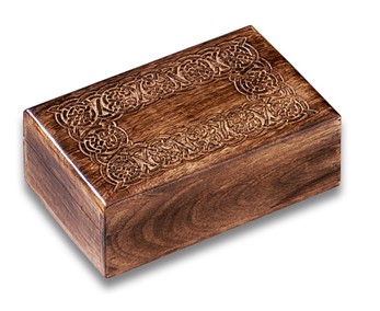 Wood Box With A Celtic Pattern