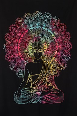 Tie Dye Buddha Print Tapestry