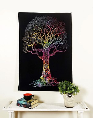 Tie Dye Tree Tapestry