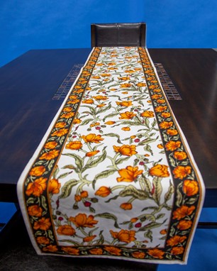Wholesale French Floral Cotton Table Runner from India Arts