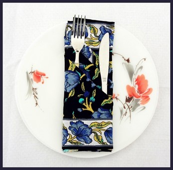 Wholesale French Floral Cotton Napkin from India Arts