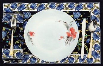 Wholesale French Floral Cotton Place Mat from India Arts