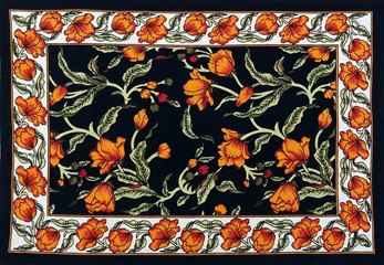 Wholesale French Floral Cotton Place Mat from India Arts