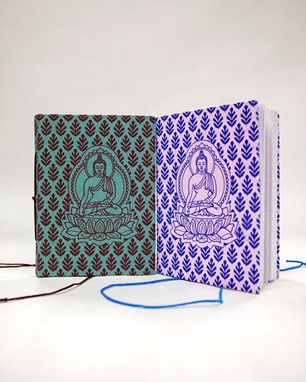 Cotton Buddha Writing Journal from India Arts