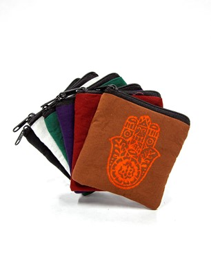 Handblocked Hand of Fatima Pouch