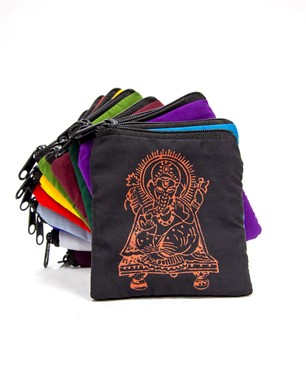 Handblocked Ganesh Pouch