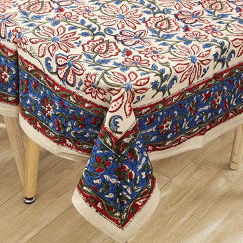 Handblocked Tablecloth