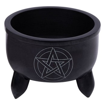 Wholesale Soapstone Pentagram Cauldron from India Arts