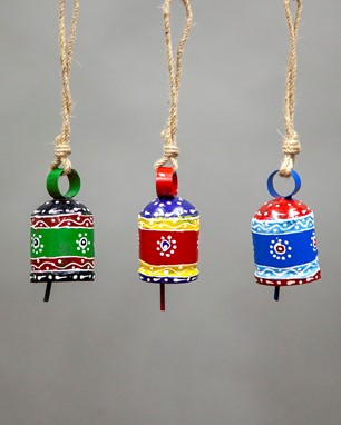 Hand Painted Tin Bells