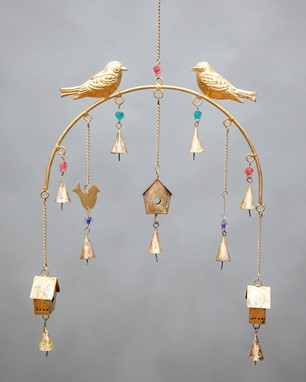 Birdhouse Chime W/ Beads