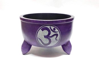 Wholesale Soapstone Om Cauldron from India Arts