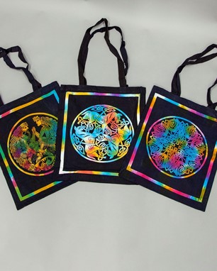 Cotton Tie Dye Celtic Bags