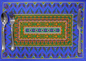 Wholesale Ethnic Design Cotton Place Mat from India Arts