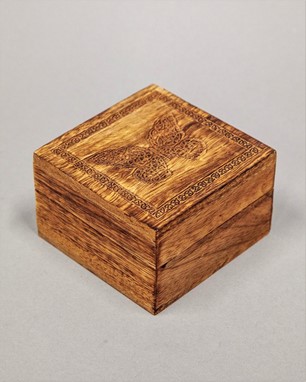 Wholesale Laser Engraved Butterfly Box from India Arts