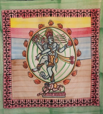 Hand Brushed Shiva Tapestry