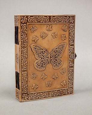 Leather Celtic Butterfly Journal from India Arts