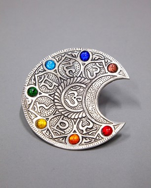 Wholesale 7 Chakra Moon Incense Burner Plate