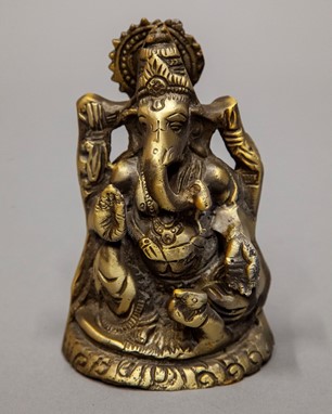 Aluminum Seated Ganesha