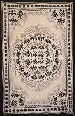 Elephant Mandala Tapestry