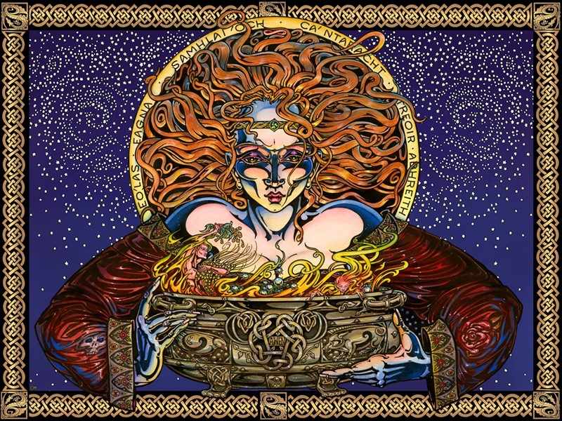 Maxine Miller | India Arts Digital Print Cerridwen Cotton Tapestry 405-02