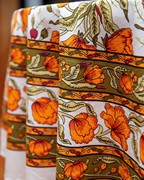 India Arts Round Cotton French Floral Tablecloth TC109-01 View 2