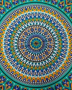 India Arts Large Cotton Multi Color Tablecloth TC401-03 View 2