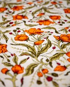 India Arts Round Cotton French Floral Tablecloth TC109-01 View 3
