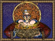 Maxine Miller | India Arts Digital Print Cerridwen Cotton Tapestry 405-02 View 4