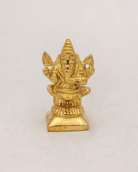 Seated Brass Ganesha BW559