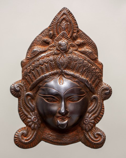 India Arts Aluminum Kali Face Wall Hanging BW738
