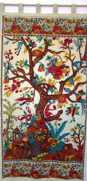 Tree of Life Print Curtain CT051-06