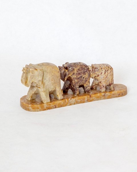 3 Elephant Soapstone Bridge JL830