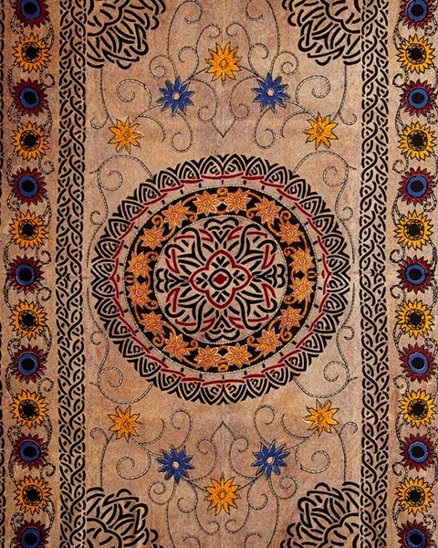 India Arts Cotton Celtic Sunflower Tapestry 074-08