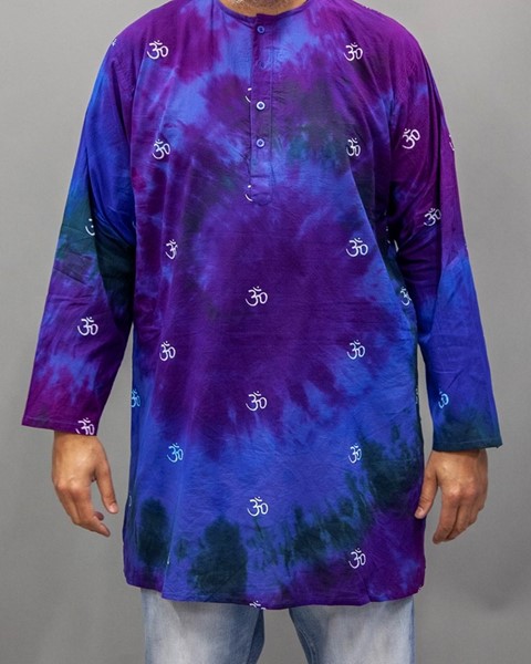Generously Sized Cotton Om Kurta SC201