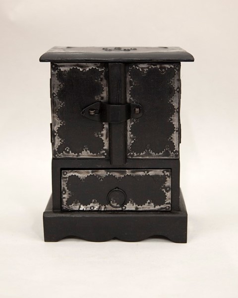 India Arts Antique Style Wood Box With 3 Drawers WB333