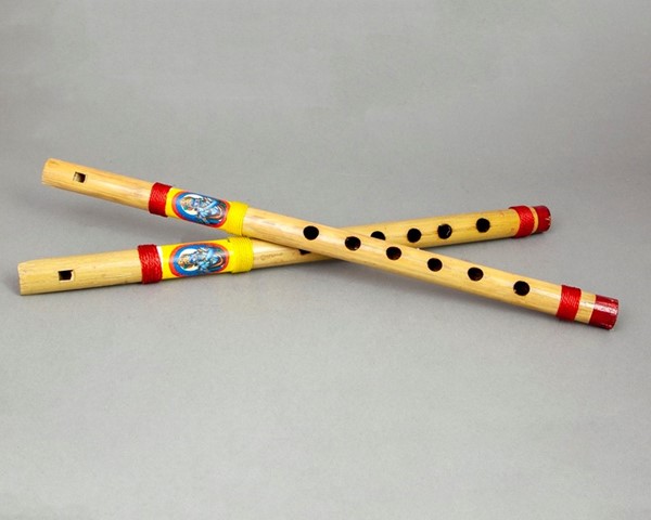 Painted Krishna Bamboo Flute WF001