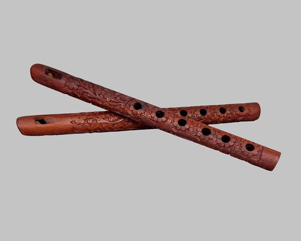 Hand Carved Hard Wood Flute WF004